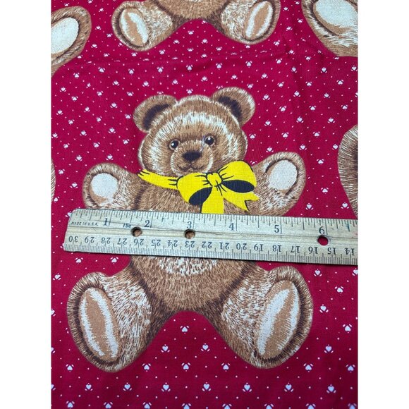 Vintage 1/2 yard x 44" Hallmark Teddy Bear Fabric - Picture 13 of 16